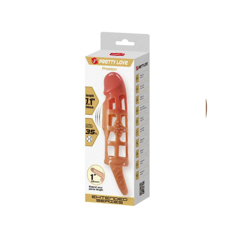 Pretty Love - Preston Funda Para Pene Con Vibración De 18 Cm |