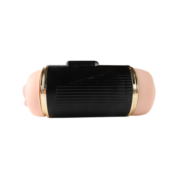 SHEQU - KAY MASTURBADOR DOBLE CON VIBRACIÓN DUAL BOCA Y VAGINA