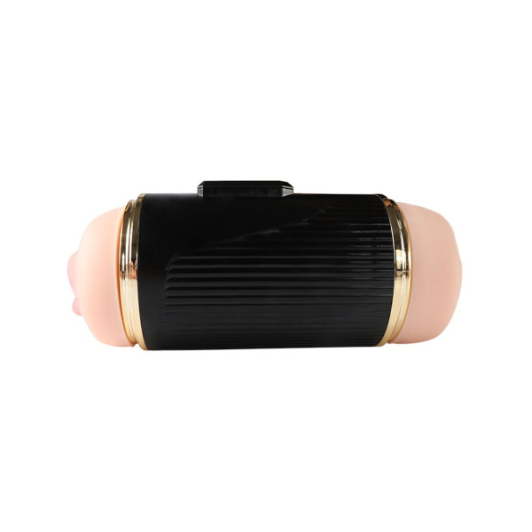 SHEQU - KAY MASTURBADOR DOBLE CON VIBRACIÓN DUAL BOCA Y VAGINA