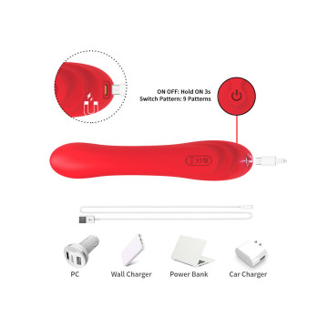 Armony - Vibrador Con Lengua Oscilante Rojo | Vybes.it