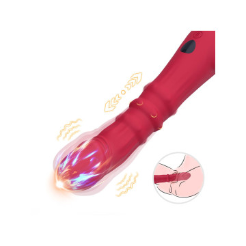 Armony - Dildo Vibrador Estimulador Punto A Termoajustable Rojo |