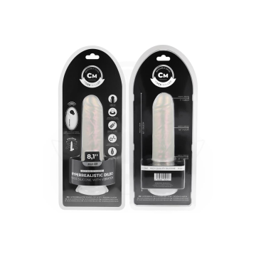 COCK MILLER - DILDO MIT SAUGNÄPFEN, LICHTERN UND VIBRATION MIT FERNBE…