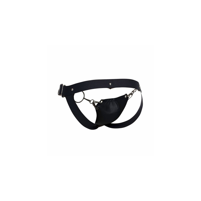 MOB - DNGEON JOCKSTRAP NERO A PRESSIONE TAGLIA UNICA - Sospensori
