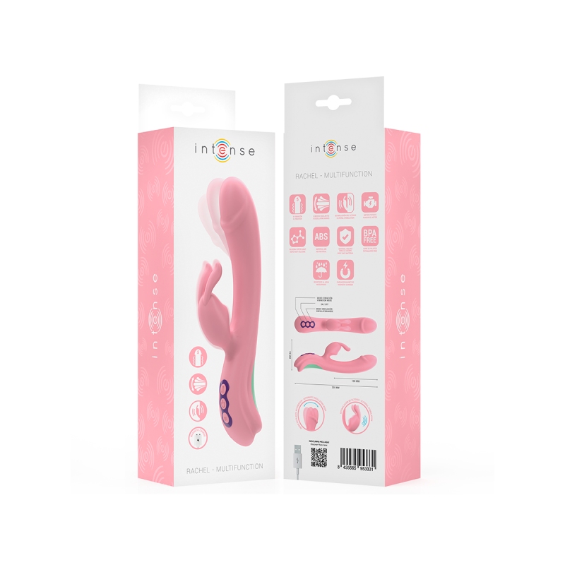 Intense - Rachel Vibrador Rabbit 5 Vibraciones Rosa | Vybes.it
