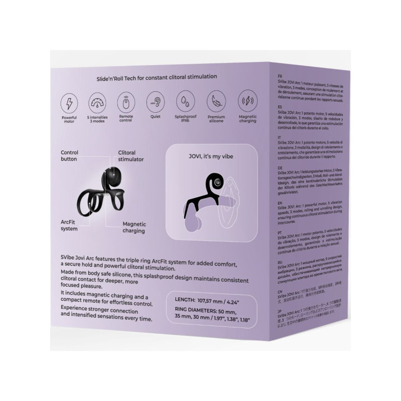 Snail Vibe - Jovi Arc Anillo De Pareja Control Remoto Negro |