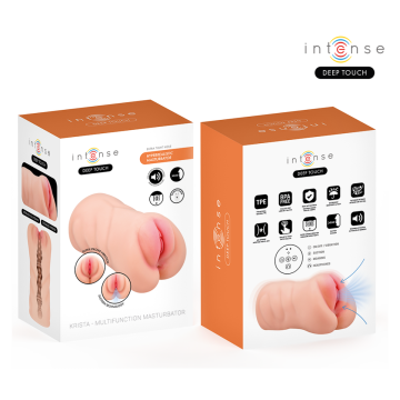 INTENSE DEEP TOUCH - KRISTA MASTURBADOR VAGINA CON EFECTO SUCCIÓN, VIBRACIÓN Y VOZ 1.2 KG