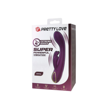 Pretty Love - Emma Vibrador Con Estimulador Rabbit Morado | Vybes.it
