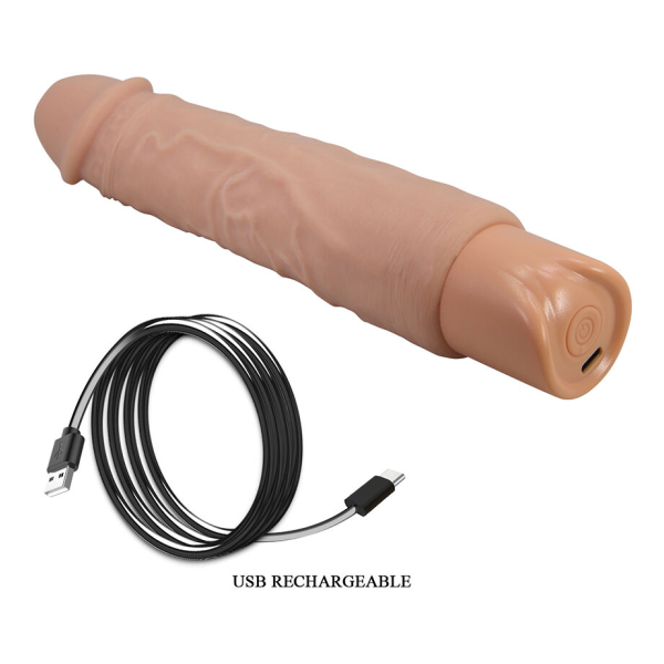PRETTY LOVE - RUFUS VIBRADOR REALÍSTICO FLEXIBLE