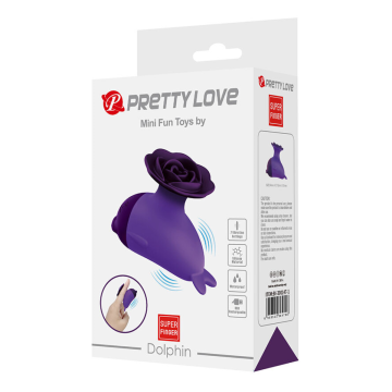 PRETTY LOVE - DOLPHIN MINI VIBRADOR CON SUJECIÓN