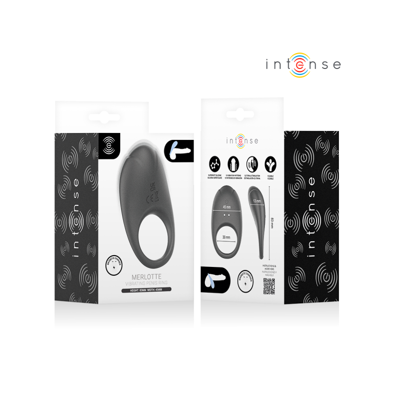 Intense - Merlotte Anillo Vibrador Con Estimulación De Clítoris