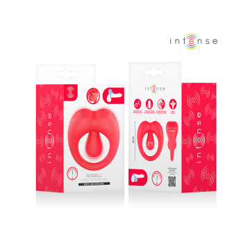 Intense - Russell Anillo Vibrador Con Estimulación De Clítoris Rojo