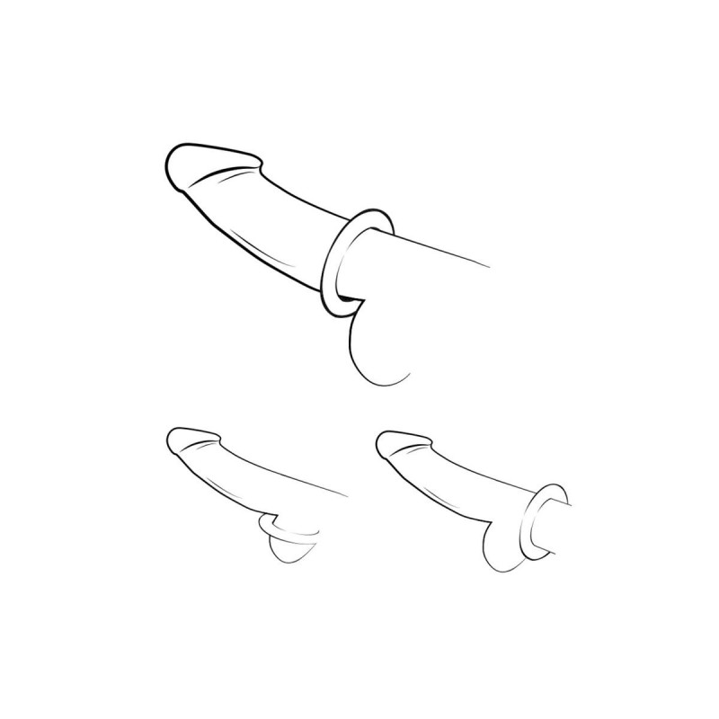 ROMP - REMIX TRIO SET DI 3 ANELLI PER PENE IN SILICONE VIOLA - Cockri…
