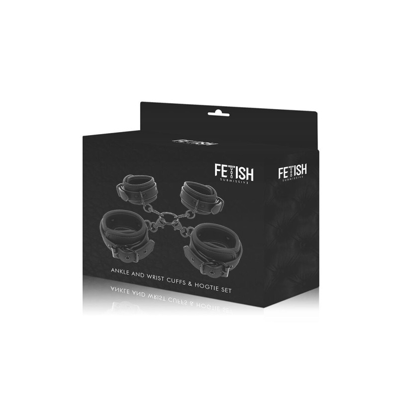 Fetish Submissive - Set Esposas Manos Y Tobillos Con Forro De