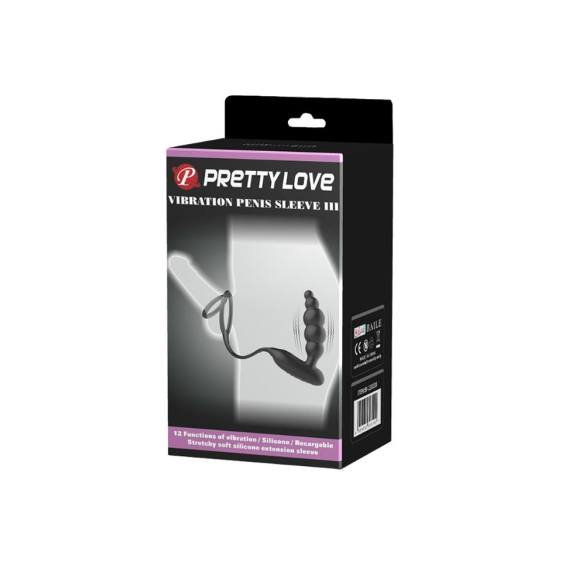Pretty Love - Anneaux Pénis Avec Plug Vibrateur | Vybes.it