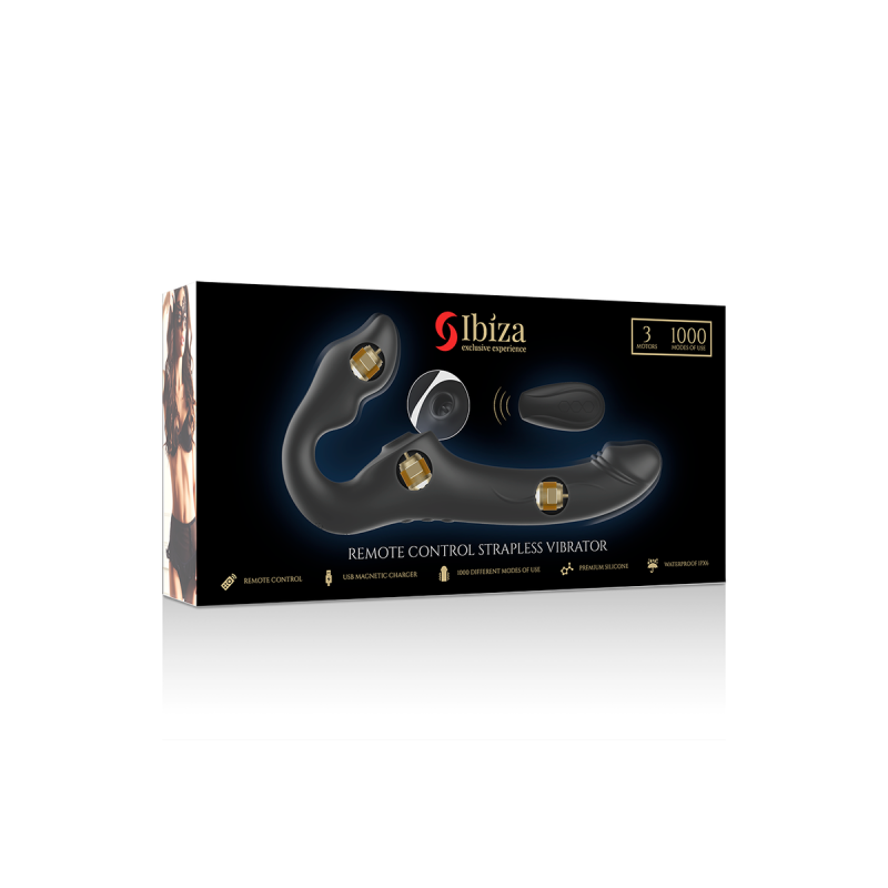 IBIZA - FERNBEDIENUNG, RIEMENLOSER VIBRATOR, 3 MOTOREN, 1000 KOMBINAT…