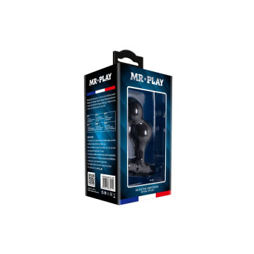 Mr Play - Plug Anal Vibrador De Silicona Negro | Vybes.it