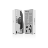 Black&Silver - Dj. Adam Rechargeable Silicone Rabbit Stimulator