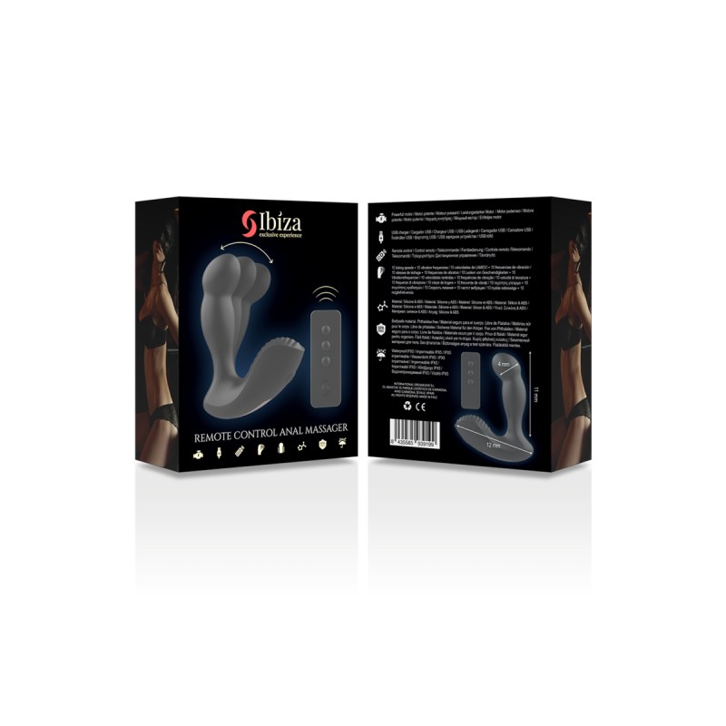 IBIZA - TÉLÉCOMMANDE DE MASSAGE ANAL 11 x 4 CM - IBIZA TECHNOLOGY