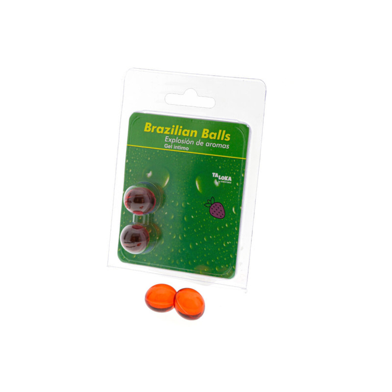 TALOKA - 2 PALLINE BRASILIANE GEL INTIMO ALLA FRAGOLA - Palle brasili…
