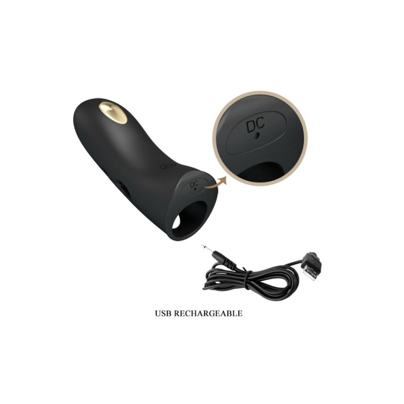 Pretty Love - Marico Funda De Dedo Electro - Estumilador Negro |