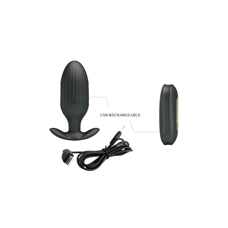 Pretty Love - Kelly Plug Anal Vibrador Recargable Negro | Vybes.it