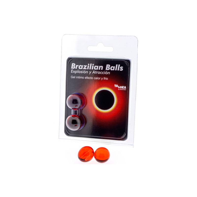TALOKA - 2 BRAZILIAN BALLS HOT & COLD EFFECT EXCITING GEL