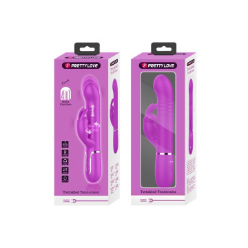Pretty Love - Vibrador Coale Rabbit Perlas Violeta | Vybes.it