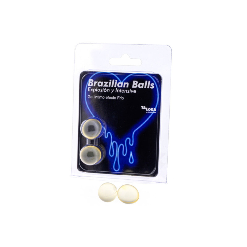 TALOKA - 2 BALLES BRÉSILIENNES GEL EXCITANT EFFET FROID & VIBRATION