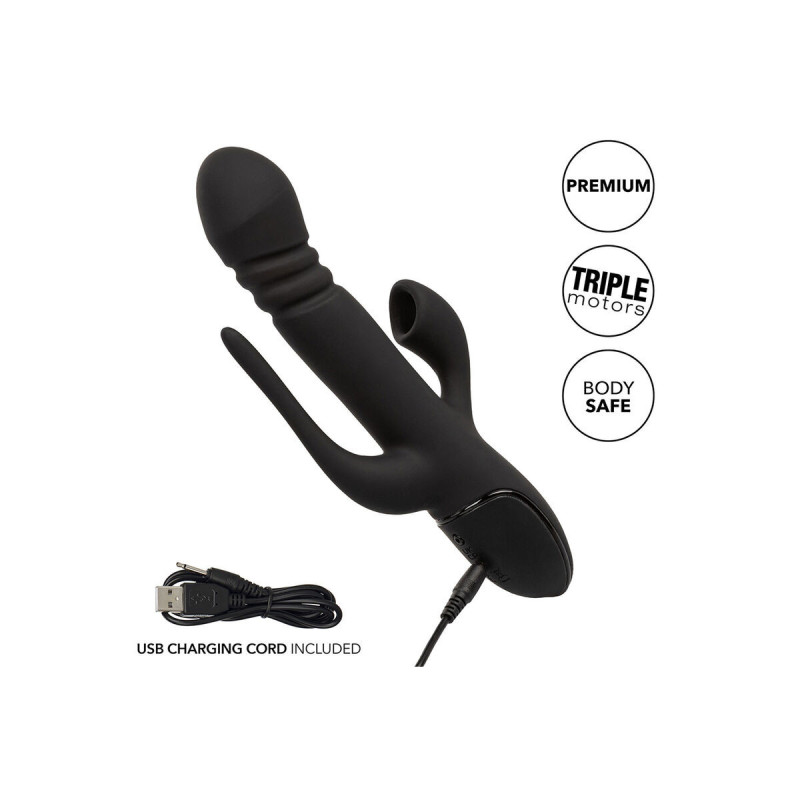 Calexotics - Vibrateur Triple Euphoria Noir | Vybes.it