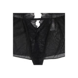 Subblime - Teddy Cuello Halter Espalda Descubierta Encaje Negro S/M