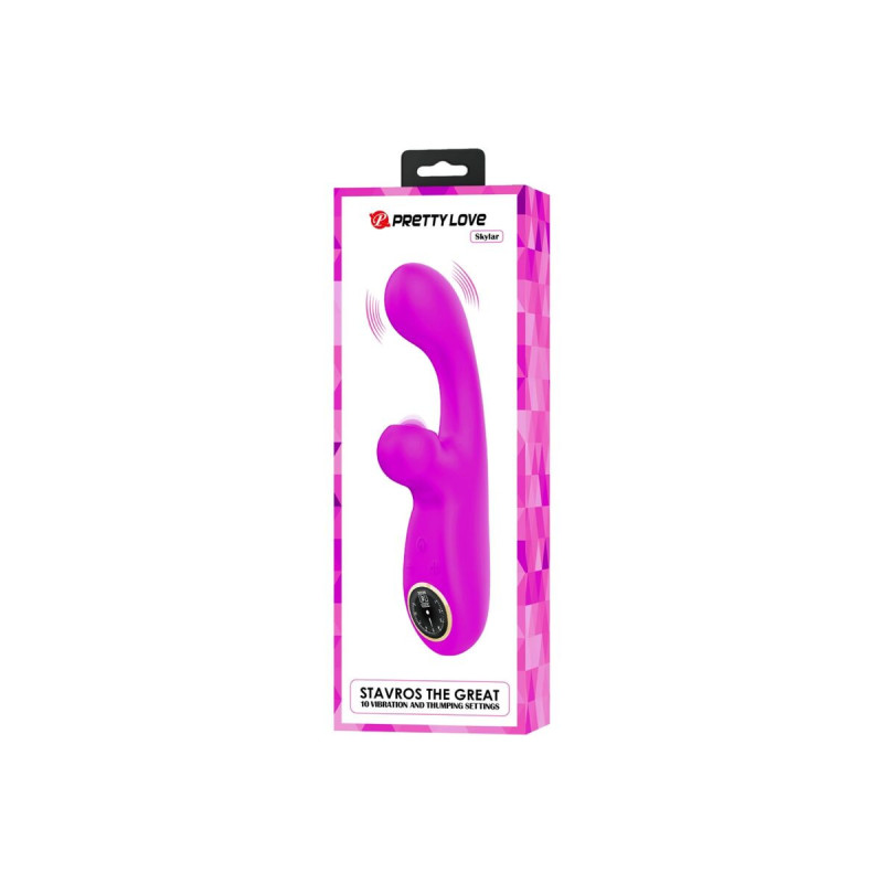 Pretty Love - Skylar Vibrador Estimulador Púrpura | Vybes.it