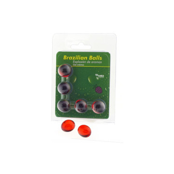 TALOKA - 5 BRAZILIAN BALLS STRAWBERRY INTIMATE GEL | Vybes.it