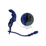 Pretty Love - Ayad Anillo Vibrador Rabbit Con Plug Azul | Vybes.it
