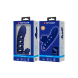 Pretty Love - Altaf Anillo Vibrador Con Funda De Silicona Azul |