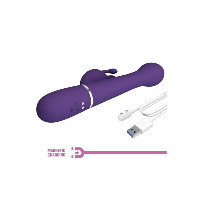 Pretty Love - Dejon Vibrador Rabbit 3 En 1 Multifunción Morado |