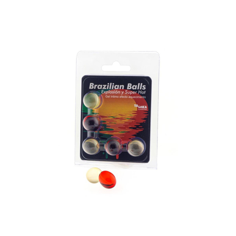 TALOKA - 5 SFERE BRASILIANE GEL ECCITANTE EFFETTO SUPER HOT - Palle b…