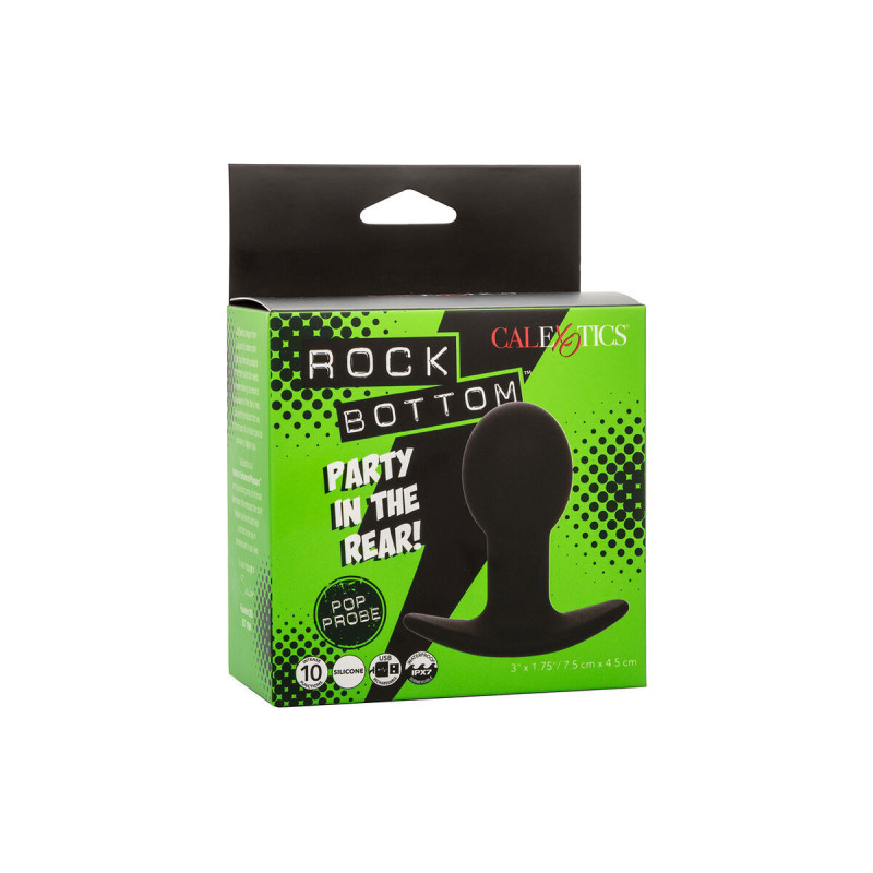 Calexotics - Rock Bottom Anal Plug 10 Vibrazioni Silicone Nero |