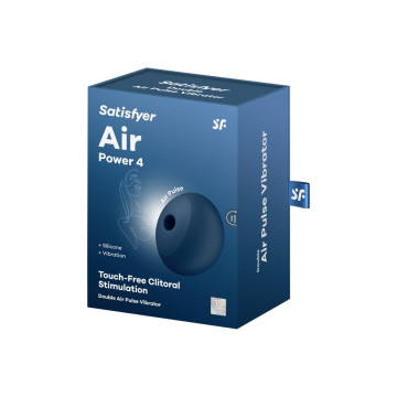 Satisfyer - Air Power 4 Estimulador & Vibrador 12 Vibraciones Azul
