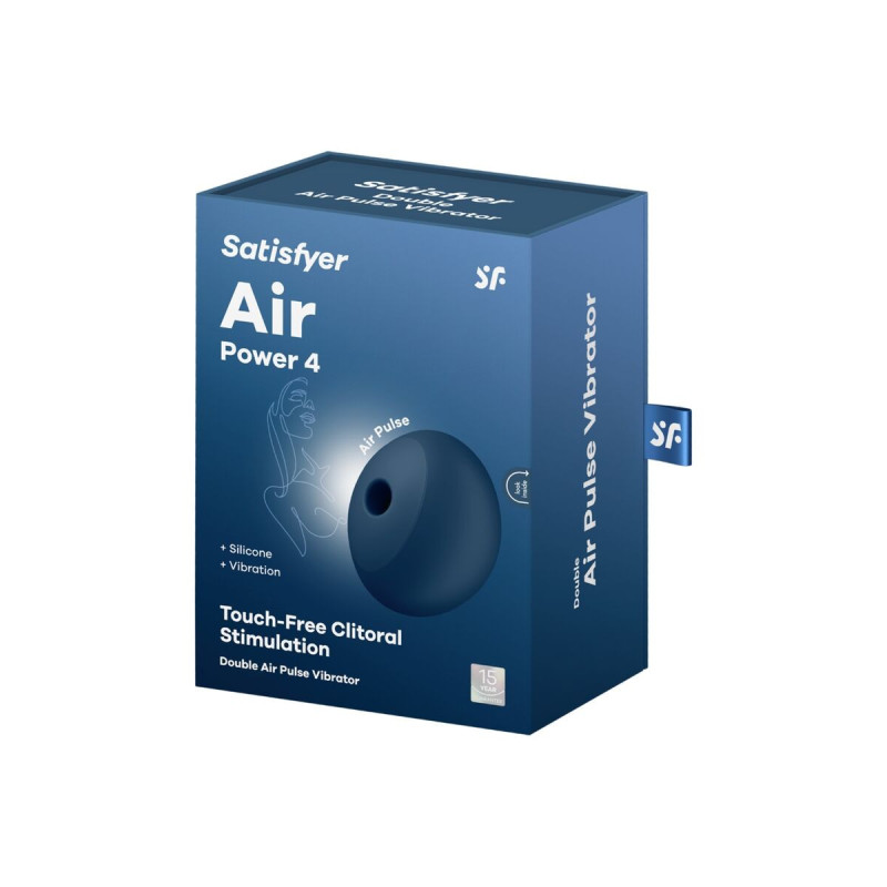 Satisfyer - Air Power 4 Estimulador & Vibrador 12 Vibraciones Azul