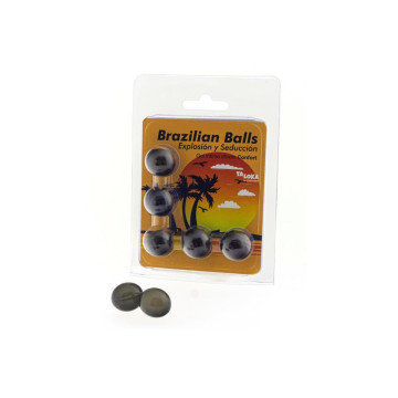 TALOKA - 5 BALLES BRÉSILIENNES GEL EXCITANT EFFET CONFORT - Boules br…