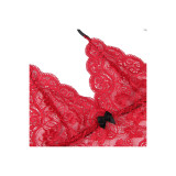 Subblime - 953898 Nachthemd + Höschen Aus Seide Und Spitze Rot S/M