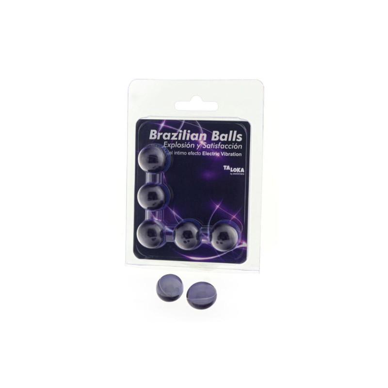 TALOKA - 5 BRAZILIAN BALLS ELECTRIC VIBRATING EFFECT EXCITING GEL