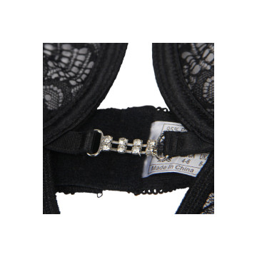 Subblime - 954185 Babydoll De Encaje Con Tirantes Ajustables Negro