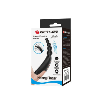 Pretty Love - Jordin Vibrador De Dedo 10 Vibraciones Negro |