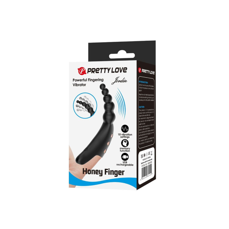 Pretty Love - Jordin Vibrador De Dedo 10 Vibraciones Negro |