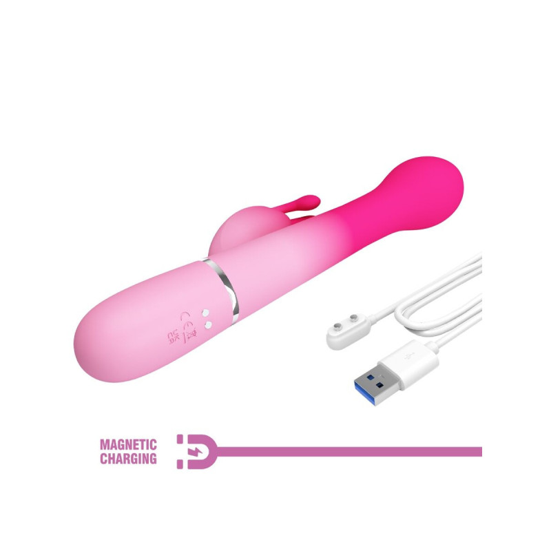 Pretty Love - Dejon Vibrador Rabbit 3 En 1 Multifunción Rosa |
