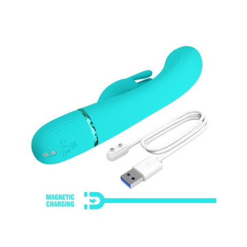 Pretty Love - Scocco Vibrador Rabbit Turquesa | Vybes.it