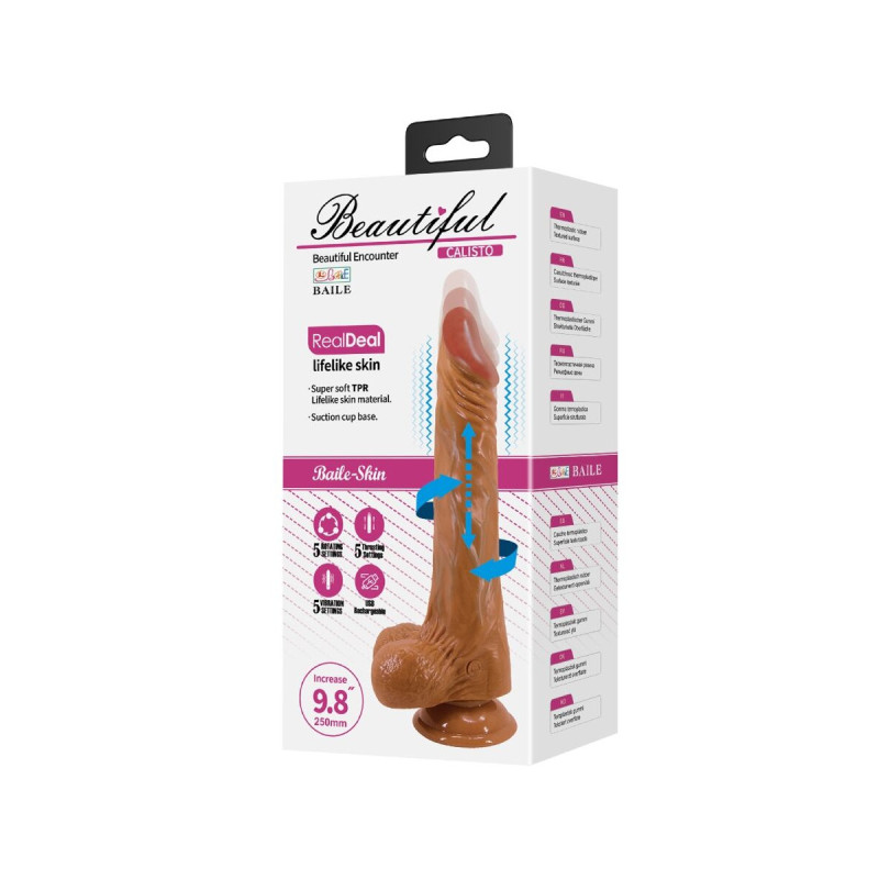 Baile - Calisto Dildo Realístico 25 Cm Natural | Vybes.it