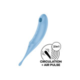 Satisfyer - Twirling Pro Estimulador Y Vibrador Azul | Vybes.it