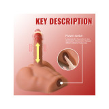 XISE - PEEL DILDO ASS MASTURBADOR DILDO REALÍSTICO POSICIÓN FRONTAL CON THRUSTING 17,5 CM